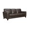 Armen Living Bergen 87" Espresso Genuine Leather Square Arm Sofa LCBE3ES - alternate 4